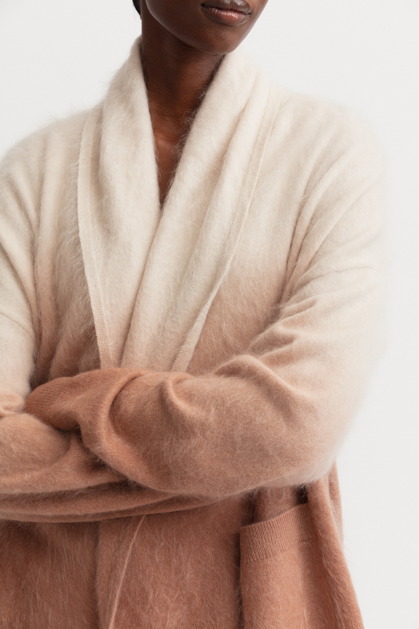 Brushed Cashmere Cardigan