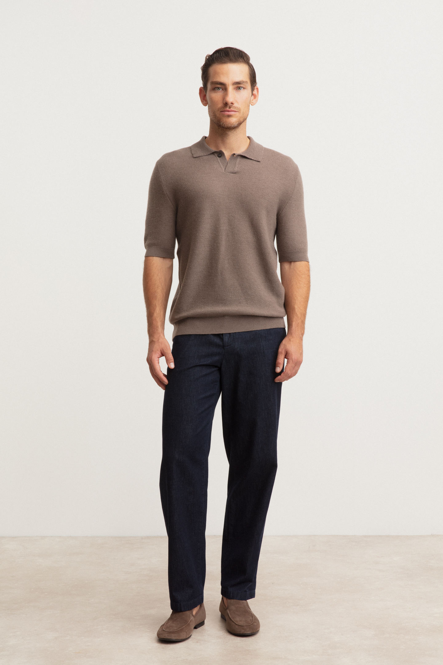 Superfine Cashmere Poloshirt