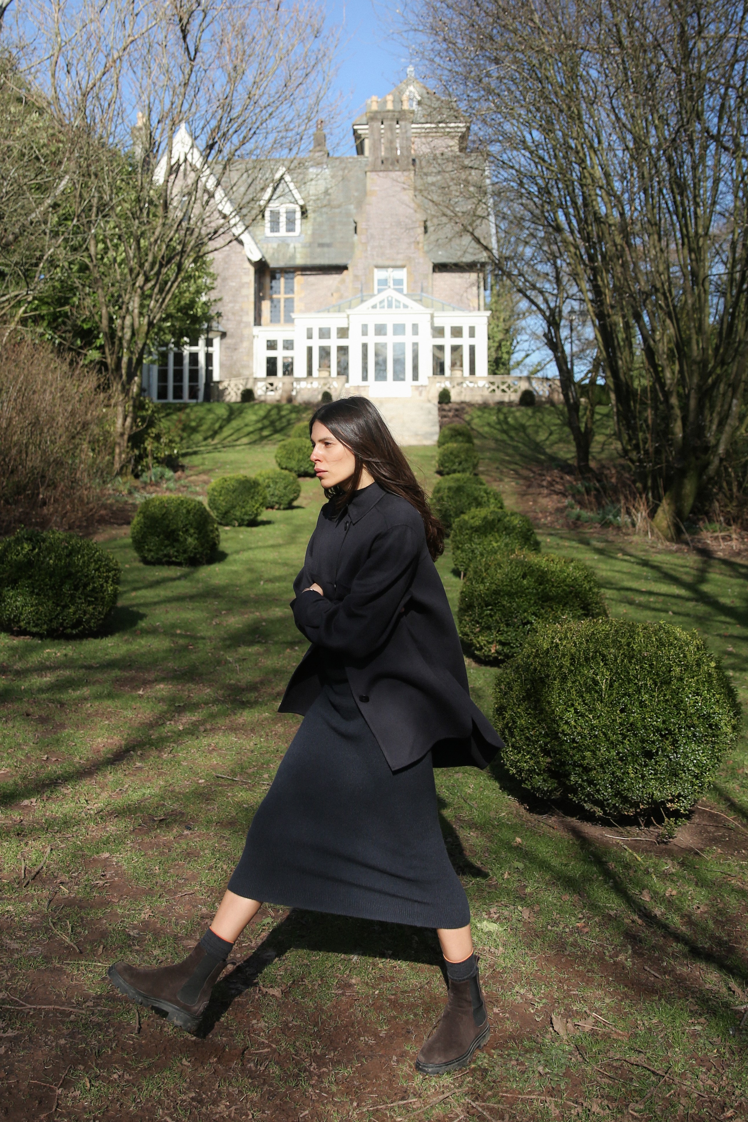 Cashmere-Silk Skirt