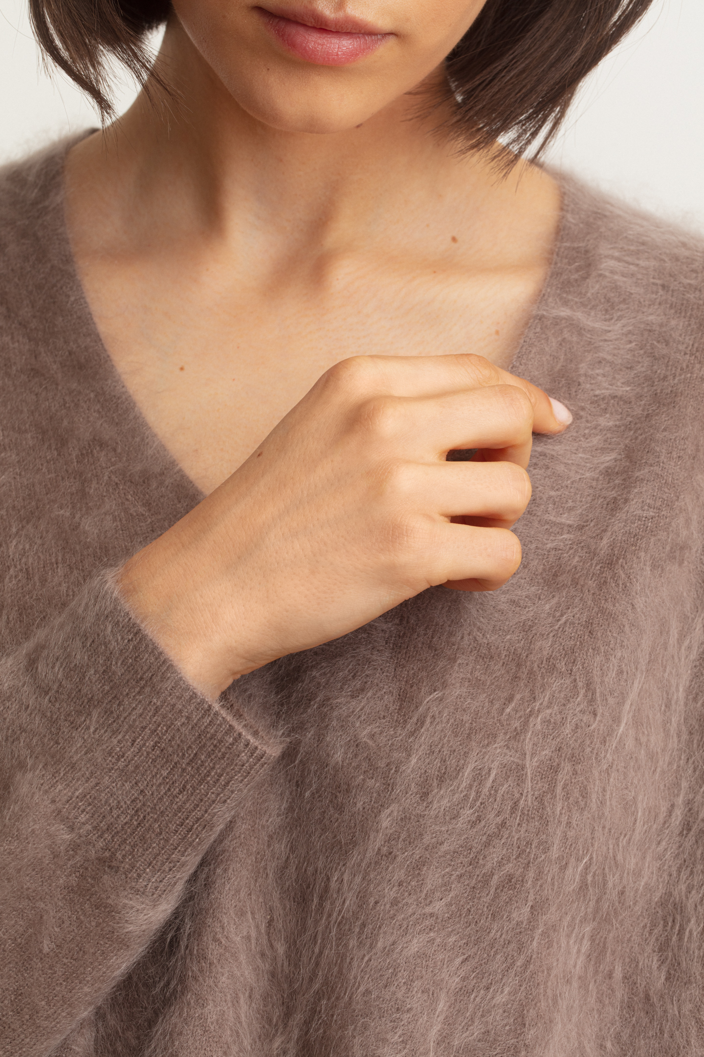 Brushed Cashmere Pullover
