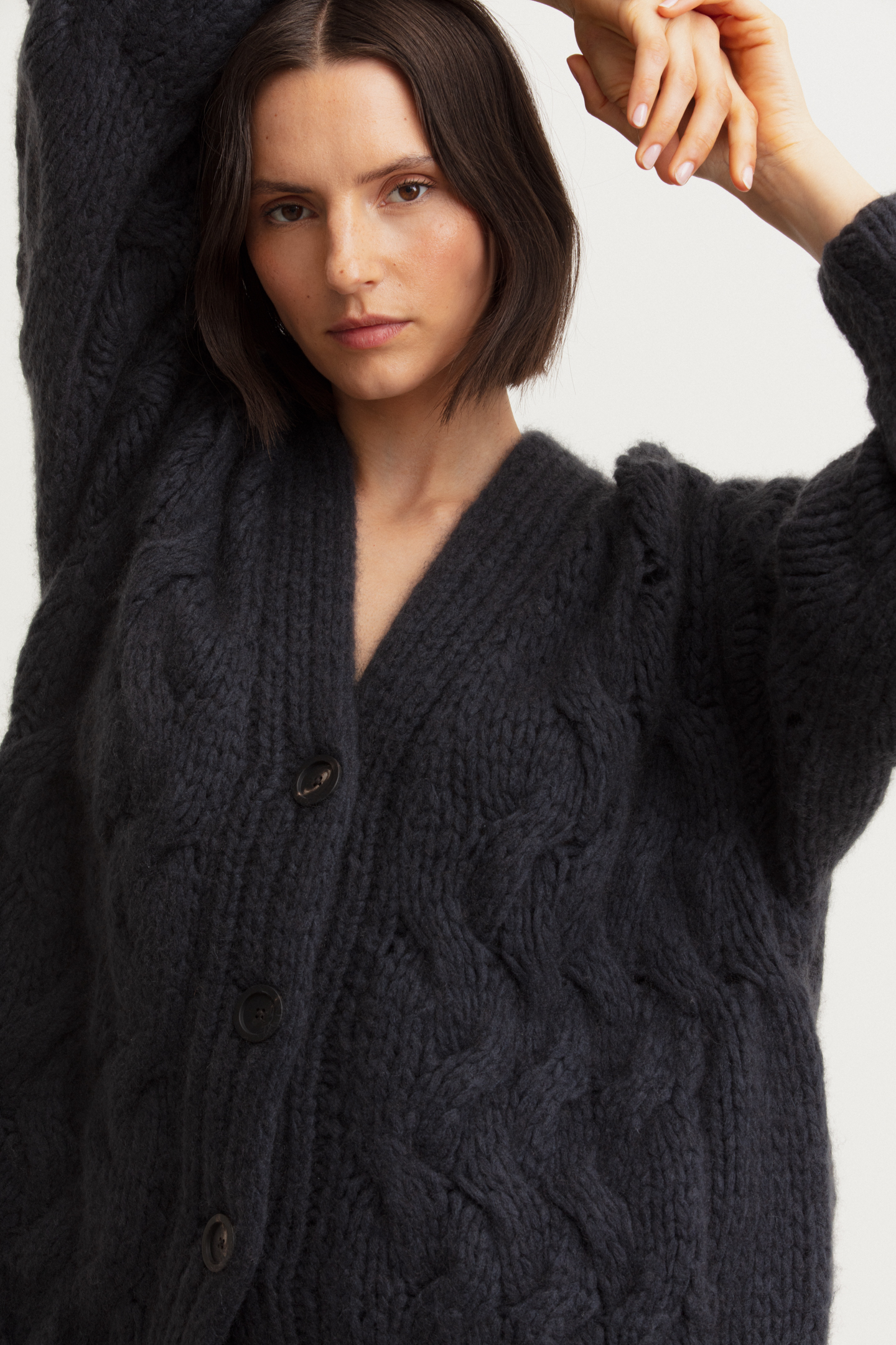 Cashmere-Seide Mantel