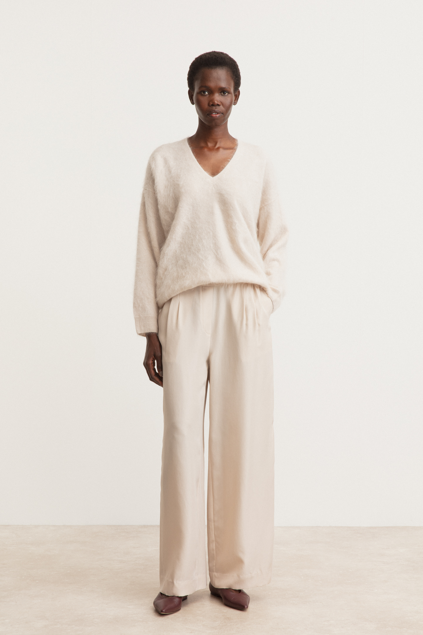 Brushed Cashmere Pullover