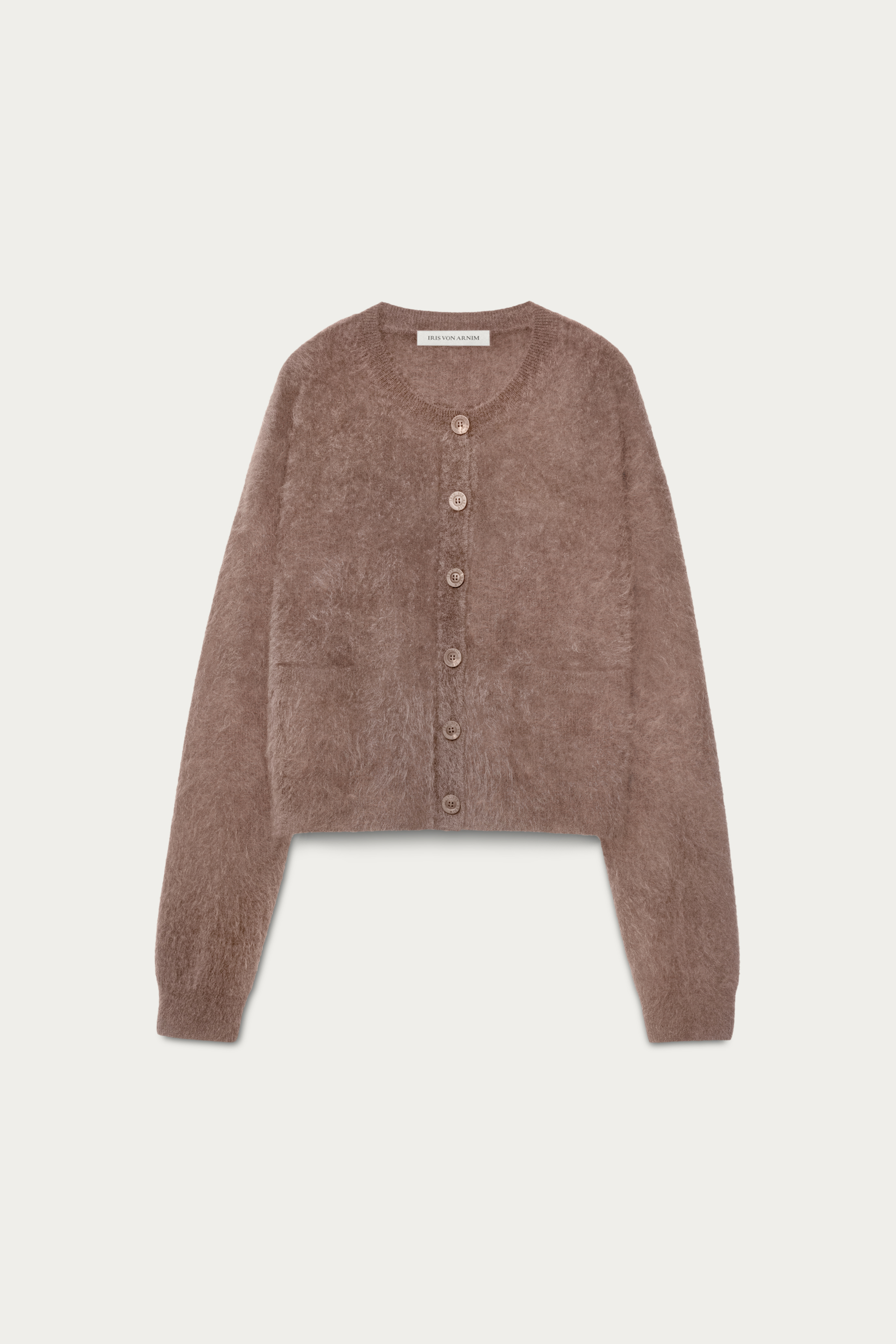 Brushed Cashmere Cardigan