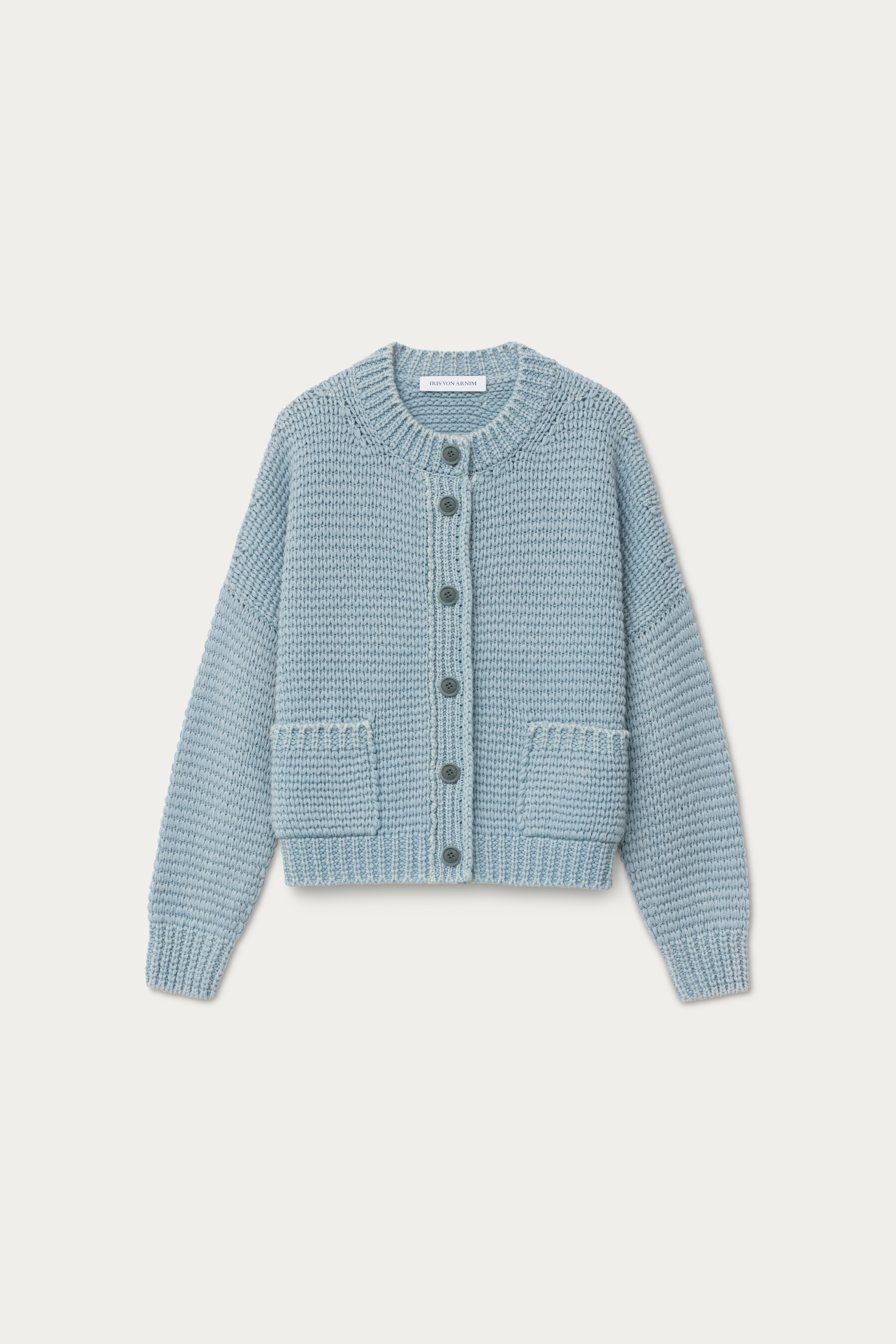 Stonewashed Cashmere Cardigan