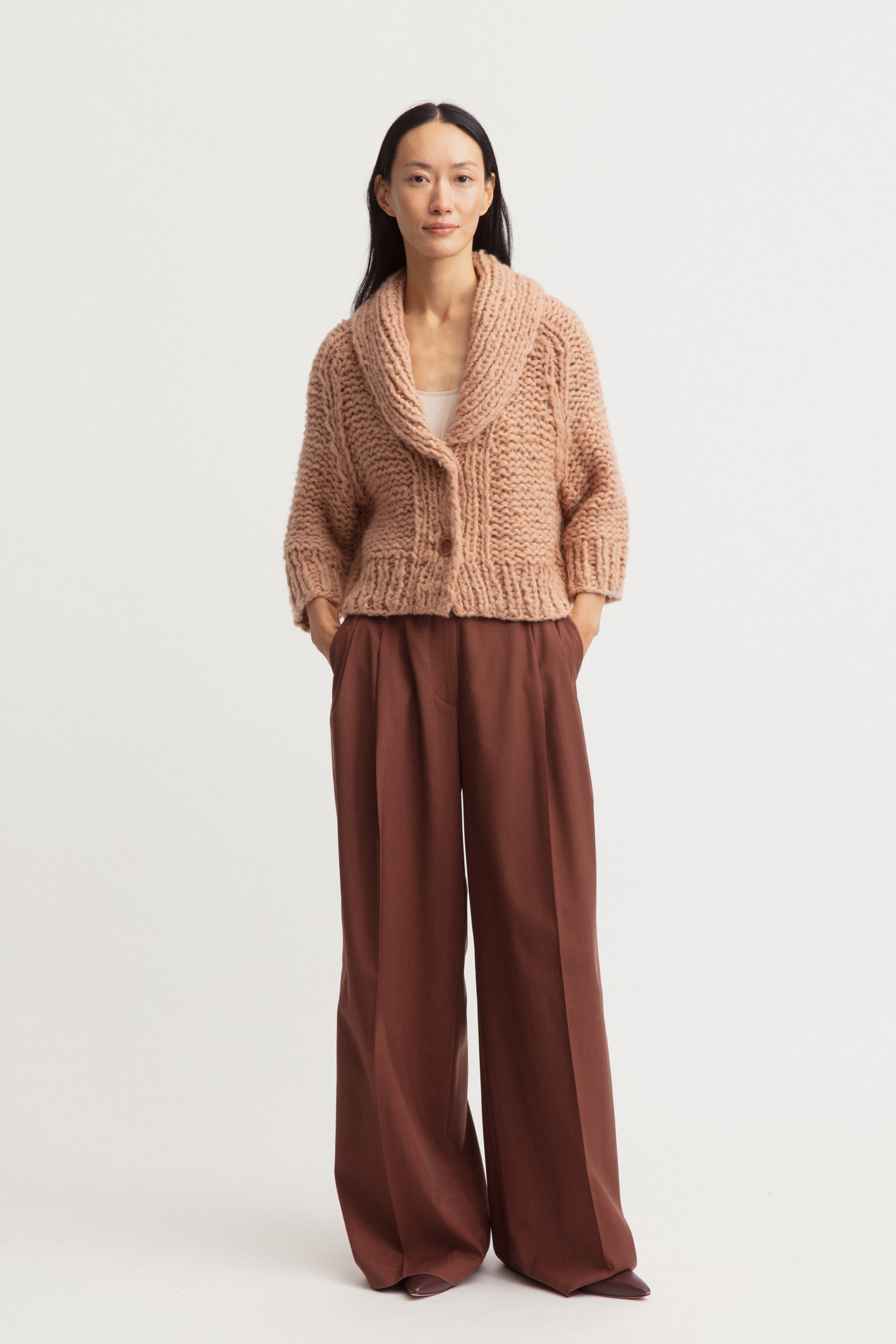 Cashmere-Baumwolle Cardigan