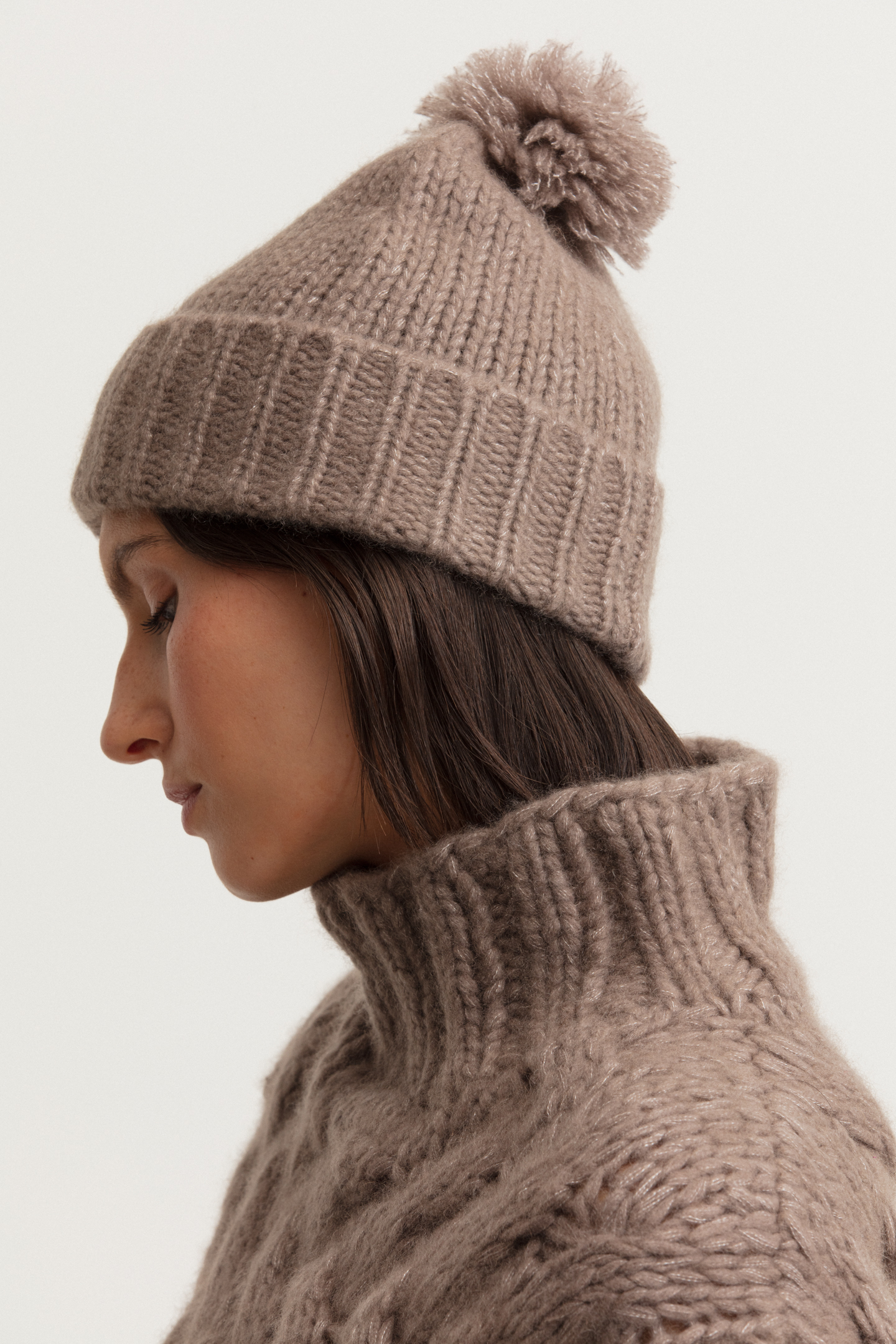 Cashmere-Seide Mütze