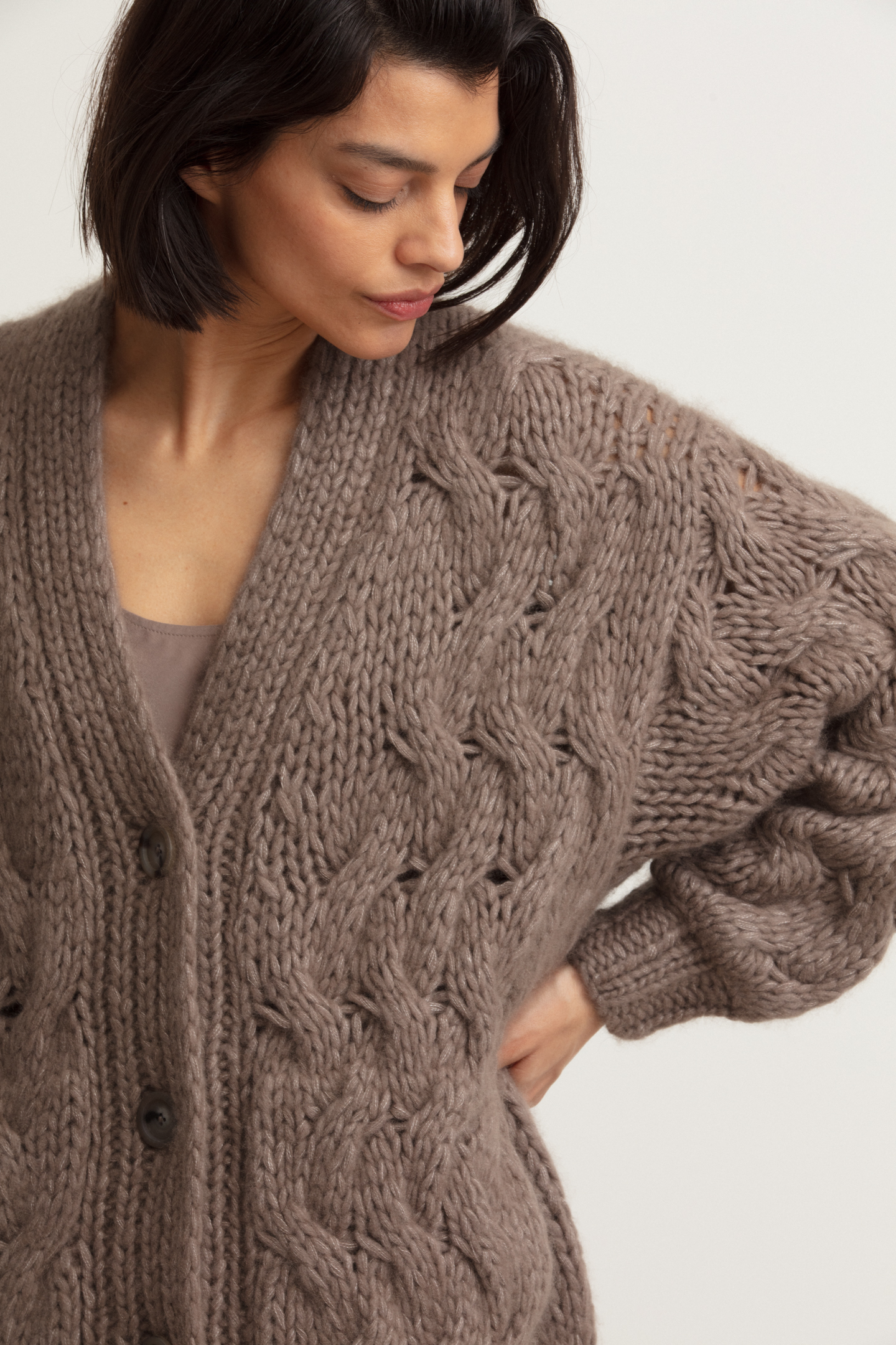 Cashmere-Seide Mantel