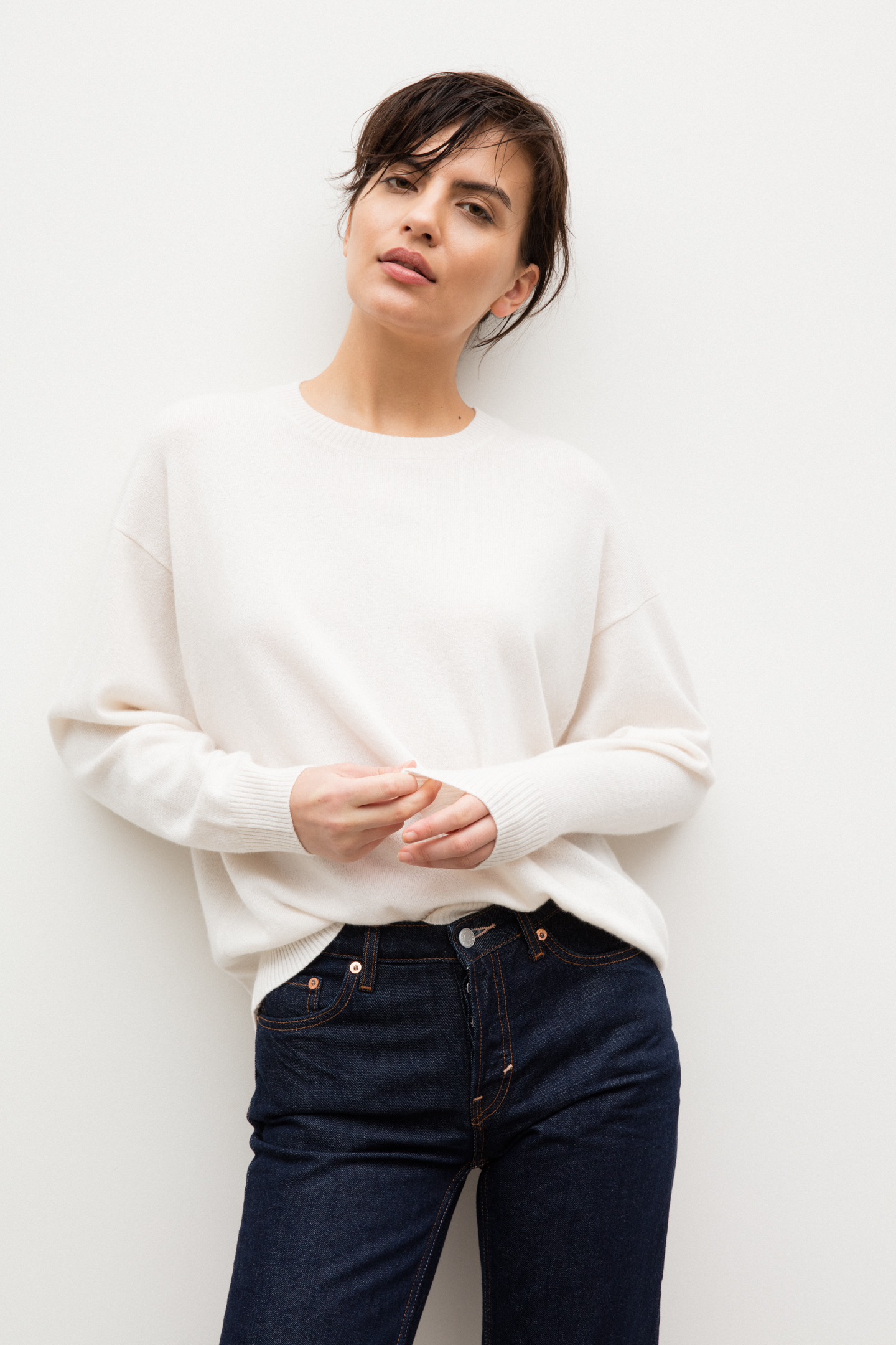 Oversized Cashmere Crewneck Sweater
