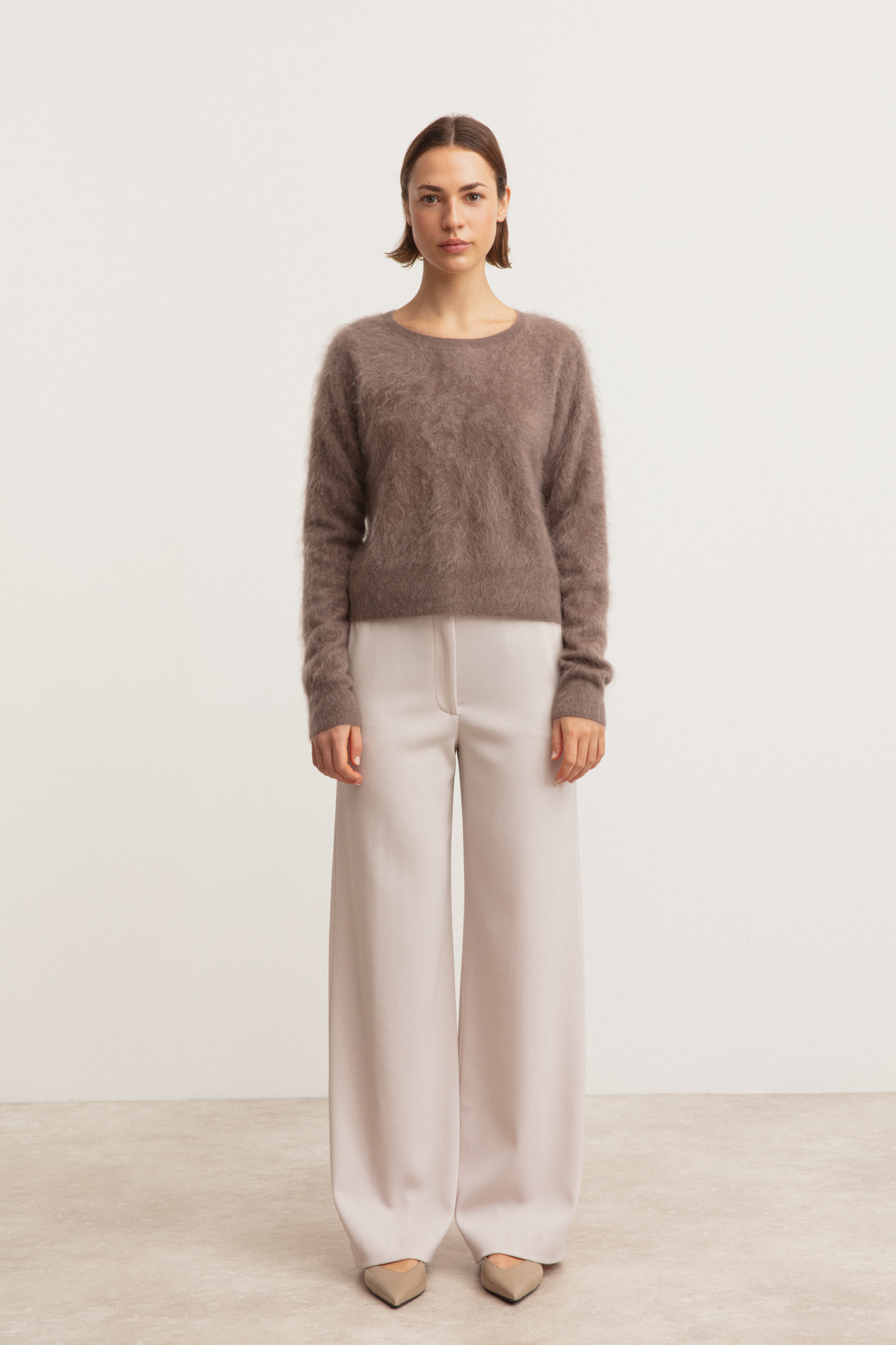Brushed Cashmere Pullover