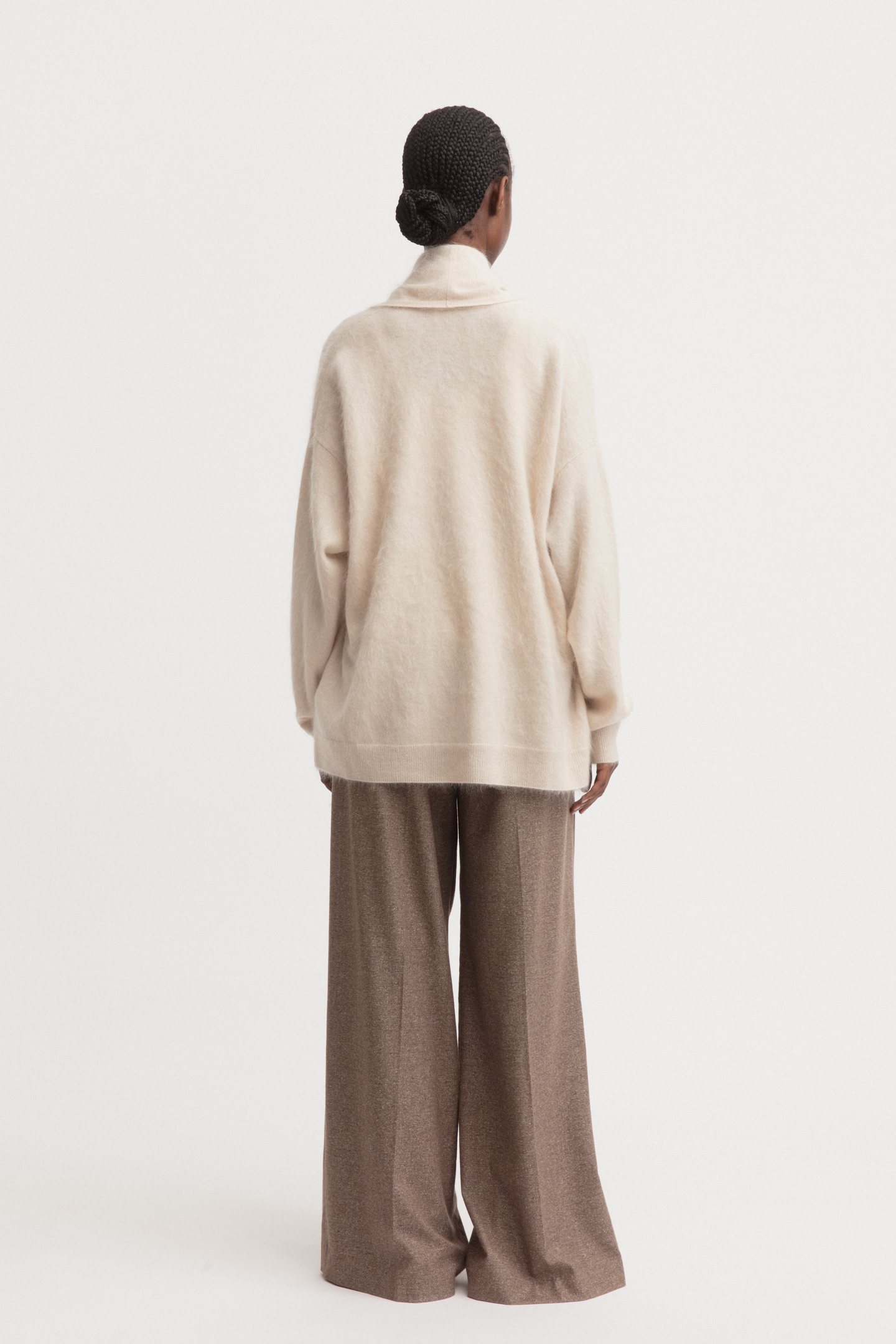 Brushed Cashmere Cardigan