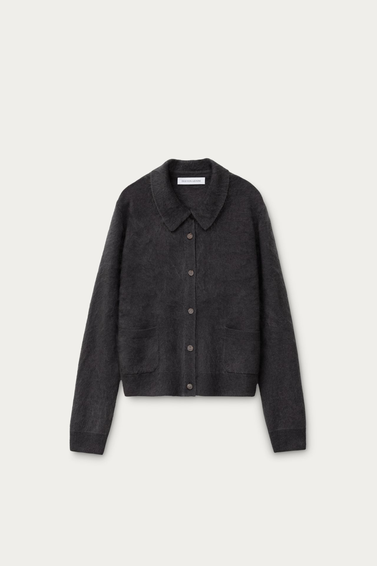 IRIS VON ARNIM アイリスフォンアルニムカシミヤ100%カーディガン Iris Von Arnim Arista Cashmere Cardigan in Chalk